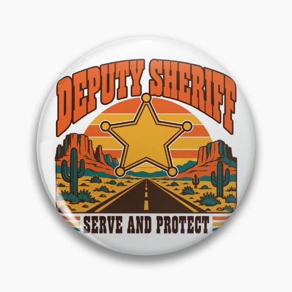 Item preview, Deputy Sheriff Gift - Serve And Protect designed and sold by RedRubyBubble.