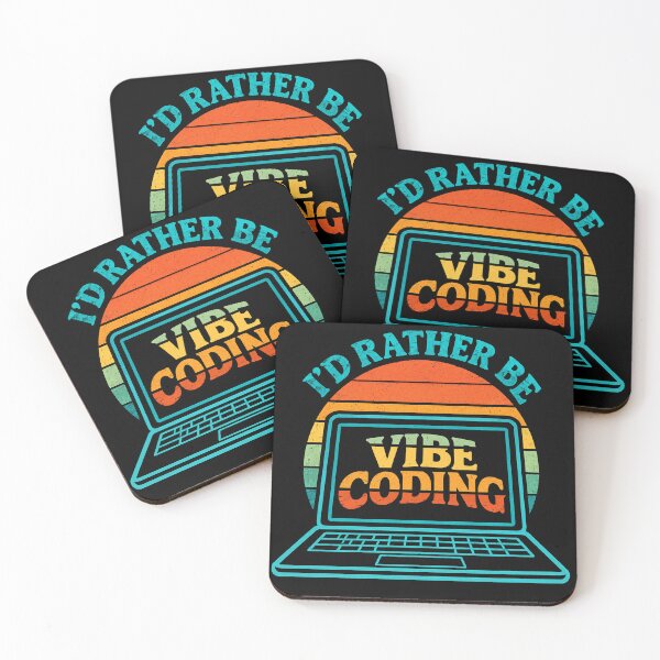 Item preview, I'd rather be vibe coding  designed and sold by abby-thorns.