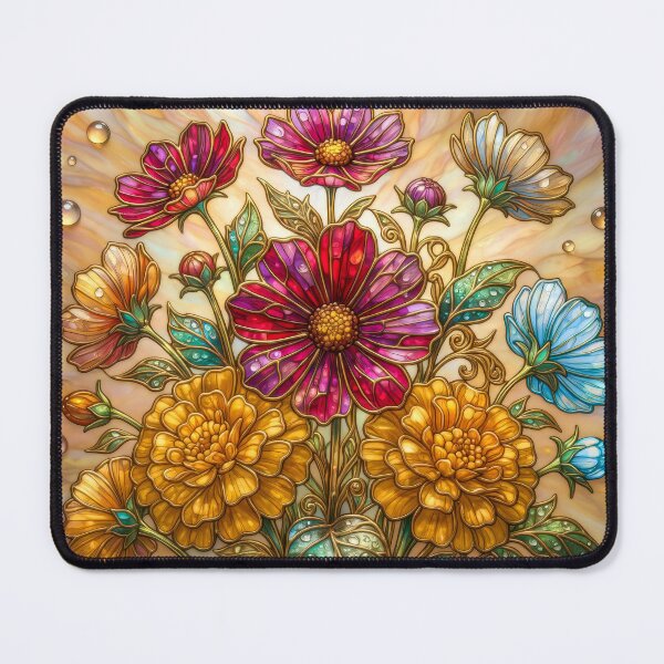 Item preview, Wildflower Bouquet Stained Glass Art designed and sold by MargaretWiktor.