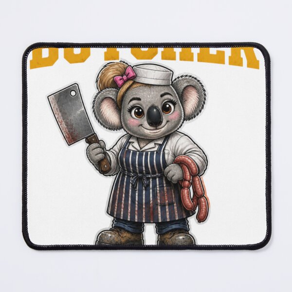Item preview, Female Butcher Koala Talk Back And You're Mince designed and sold by RDMOption.