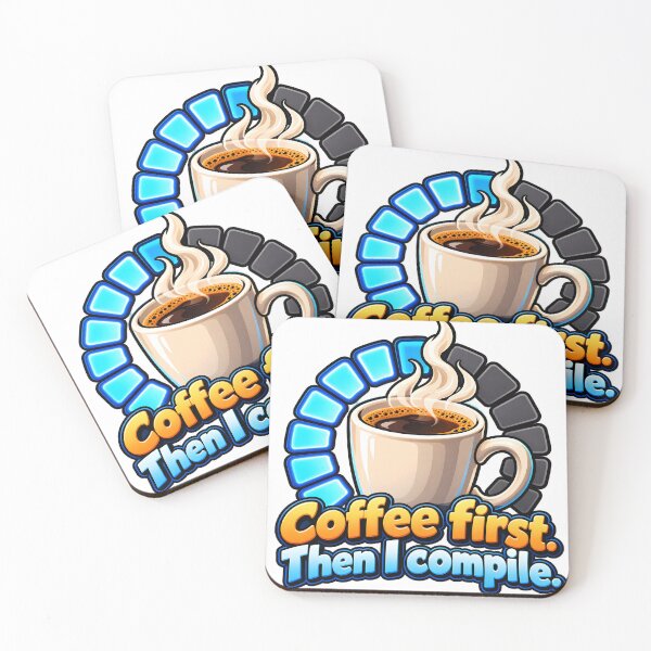 Item preview, Coffee First Then I Compile designed and sold by JAZZY-DESIGN.