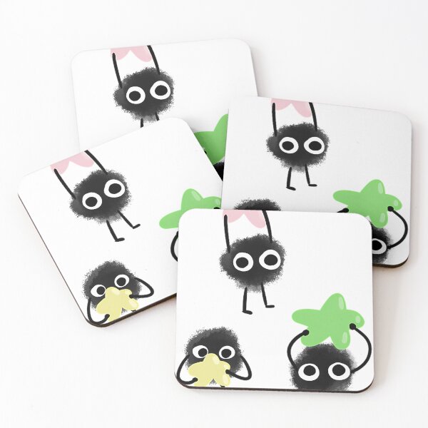 Item preview, 3 Soot Sprites, Soot studio ghibli,  designed and sold by mjelfvxukm.