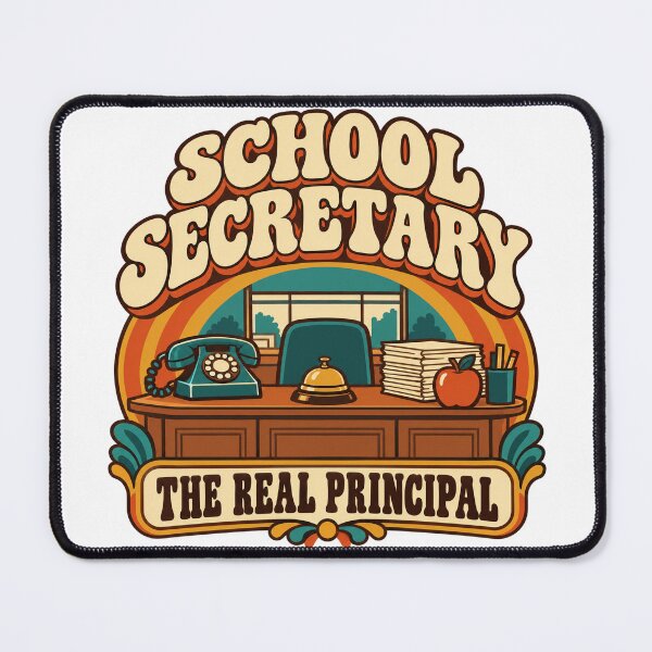 Item preview, School Secretary Gift - The Real Principal designed and sold by RedRubyBubble.