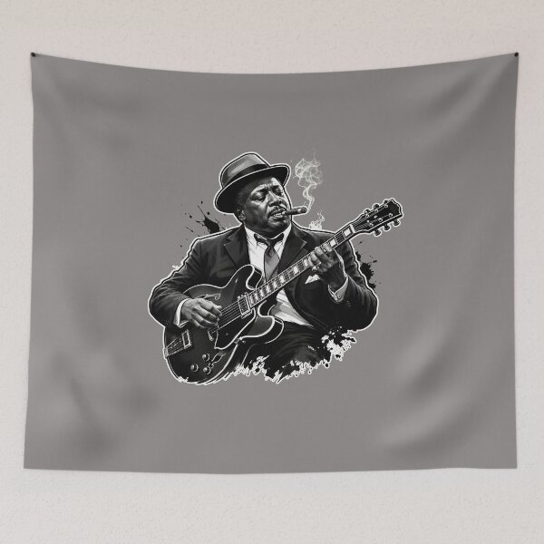 Item preview, Albert-King-Blues-Legend-Guitar-Portrait designed and sold by StephanRamh.