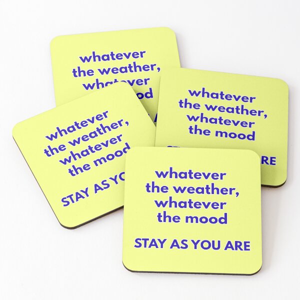 Item preview, (Blue) Stay As You Are Minimal Typography Quote designed and sold by r-wan-design.