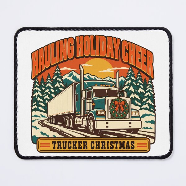 Item preview, Trucker Christmas Gift - Hauling Holiday Cheer designed and sold by RedRubyBubble.