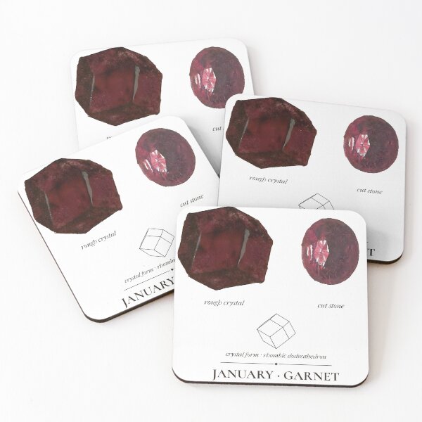 Item preview, January Birthstone, Garnet Crystal and Cut Stone designed and sold by sustainableme.