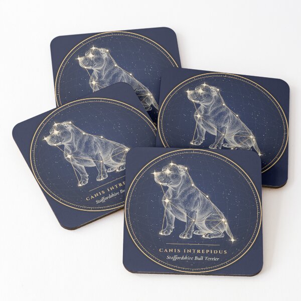 Item preview, Staffordshire Bull Terrier Constellation Art designed and sold by Celestial Atlas of Dogs.