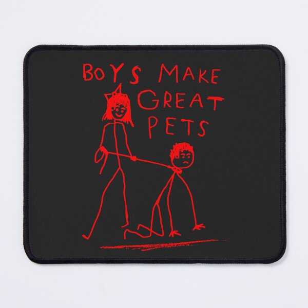 Item preview, Boys Make Great Pets Red Line Art designed and sold by mareix.