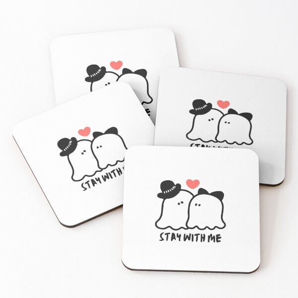 Item preview, Two Ghosts Stay With Me – Cute Spooky Love designed and sold by gluxdesing.