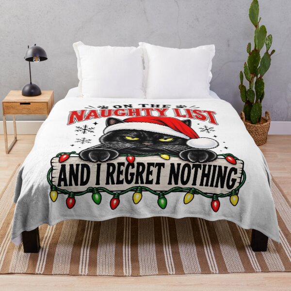 Item preview, Naughty Cat on the Christmas List Design designed and sold by rafaeltto.