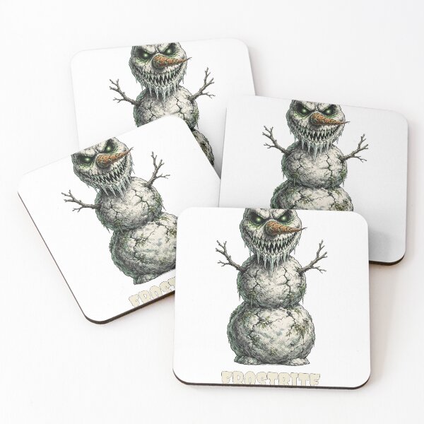 Item preview, Frostbite - Evil Snowman with Icicle Grin Horror Christmas designed and sold by LifebyDesigning.