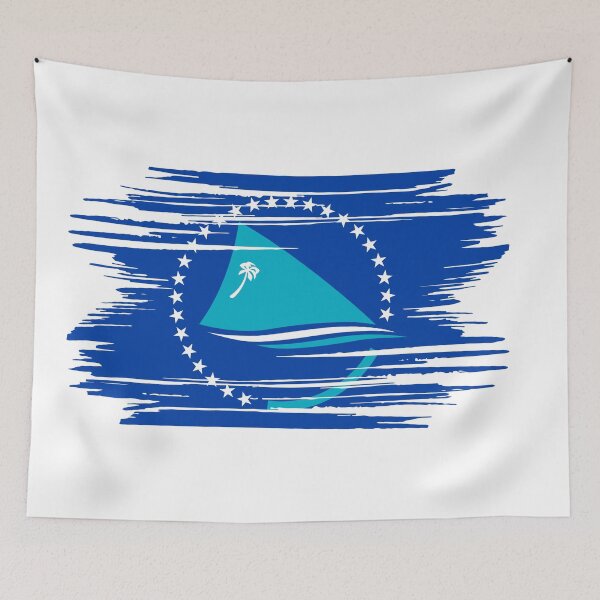 Item preview, Distressed Pacific Community Flag PC designed and sold by shitpostee.