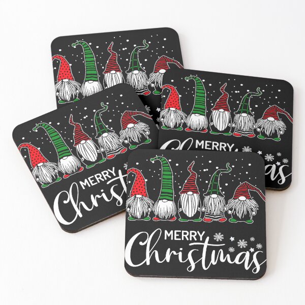 Item preview, Cute Xmas Gnomes In Plaid Hats Merry Christmas Gift Fabulous Gnome Graphic designed and sold by DeronHar.