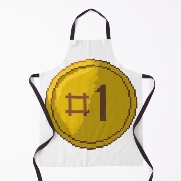 Item preview, Moneda de oro número uno: campeón del arte pixelado retro. designed and sold by FlatstudioArt.