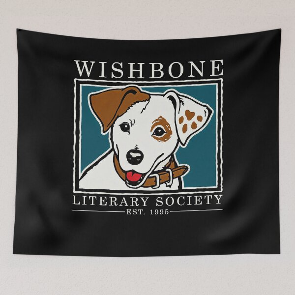 Item preview, Wishbone Literary Society Retro Book Lover designed and sold by zuno-snax.