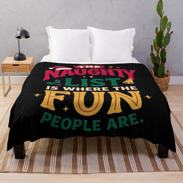 Item preview, The Naughty List Is Where the Fun People Are designed and sold by FreshVibe Prints.