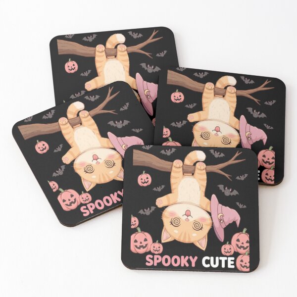 Item preview, Cute Orange Cat Spooky Cute Halloween Art designed and sold by Luna's World .