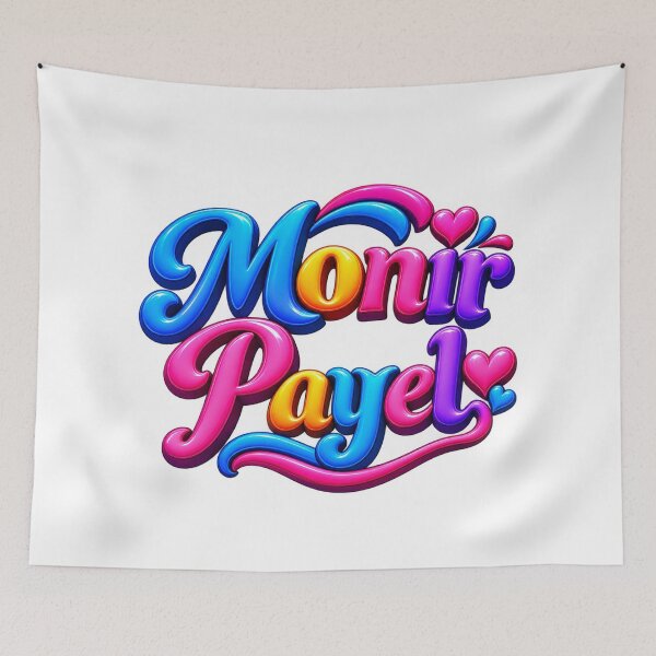 Item preview, Monir Payel Colorful 3D Name Art designed and sold by Design Sounds Studio.