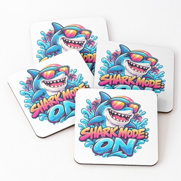 Item preview, Shark Mode On Funny Summer Shark designed and sold by Mallowfolk Art Studio.