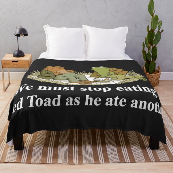 Item preview, We Must Stop Eating Frog and Toad White Text designed and sold by mareix.