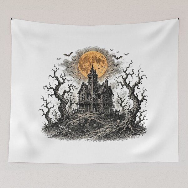 Item preview, Haunted house Halloween design  designed and sold by Omahsales.