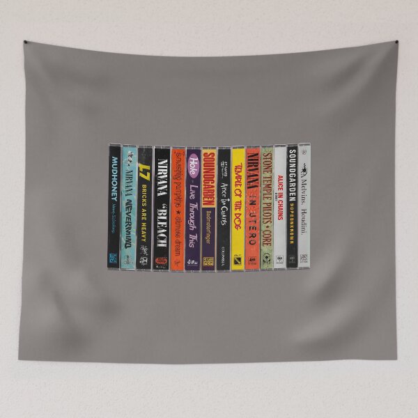Item preview, 90s-Grunge-&-Alt-Rock-Cassette-Tapes designed and sold by janaschuma.