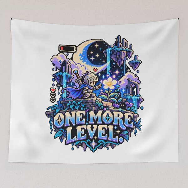Item preview, One More Level – Pixel Art Fantasy Knight designed and sold by NarpLTD.