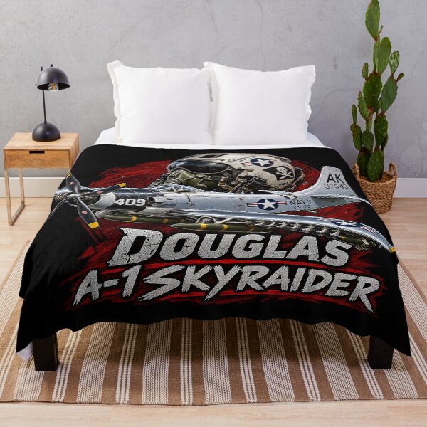 Item preview, Douglas A-1 Skyraider – Vintage US Navy Military Aircraft Art designed and sold by Aerolovers.