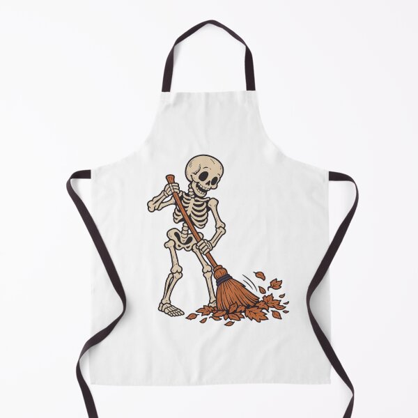Item preview, Skeleton Sweeping Leaves While Dropping a Bone designed and sold by Greemo03.