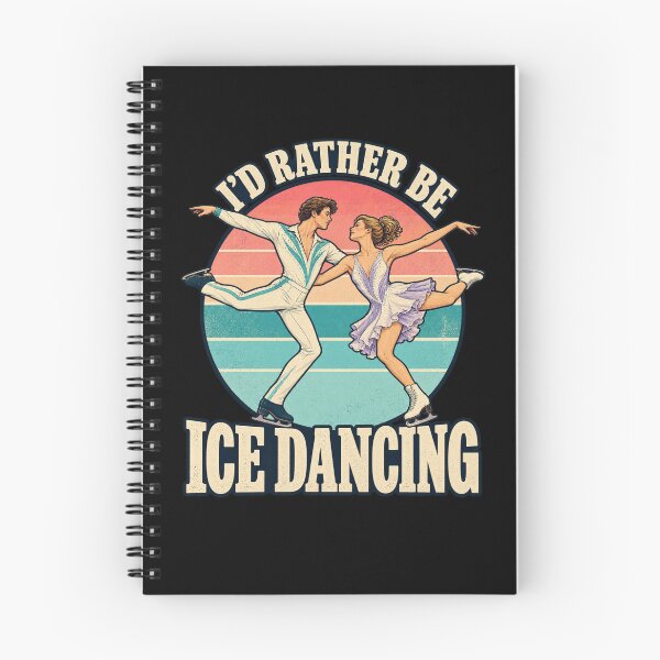 Item preview, Men's I'd Rather Be Ice Dancing Figure Skater Couple Retro Performance T-Shirt designed and sold by Trendably.