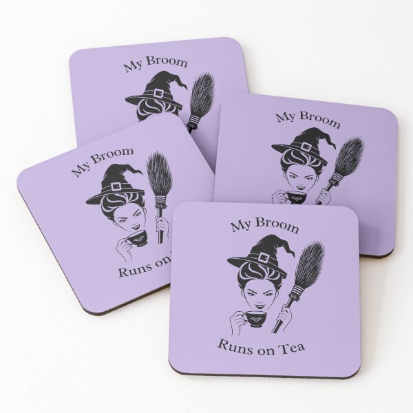 Item preview, Funny Tea Loving Witch Halloween, Soft Lavender designed and sold by kkargakou.