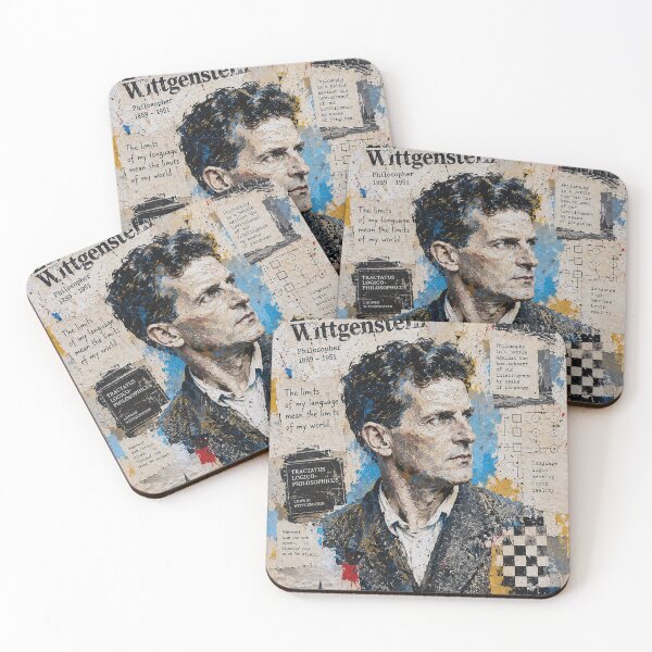 Item preview, Ludwig Wittgenstein Painting – Portrait of a Great Philosopher designed and sold by GalleryKauffeld.