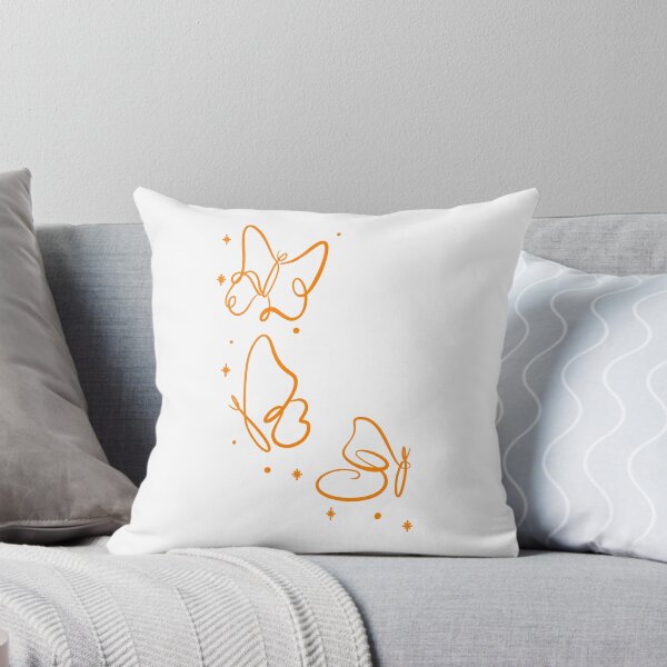 Item preview, Orange Line Art Butterflies  designed and sold by Super Neon Pixels .