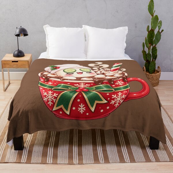 Item preview, Marshmallow Spa Day in Hot Cocoa Mug Kawaii Christmas Design Cute Funny designed and sold by MagicMakerPh.