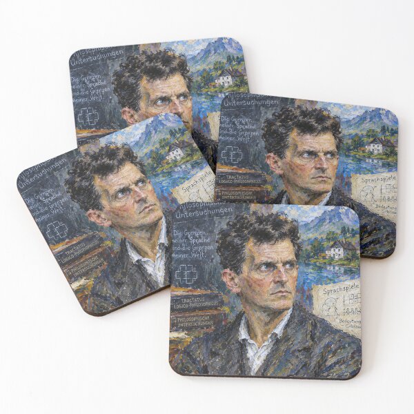 Item preview, Ludwig Wittgenstein Portrait Painting – Philosophy and Logic designed and sold by GalleryKauffeld.