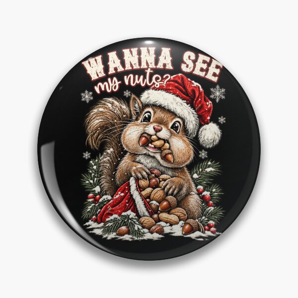 Item preview, Funny Christmas Squirrel Holding Bag of Nuts designed and sold by DienesAngele.