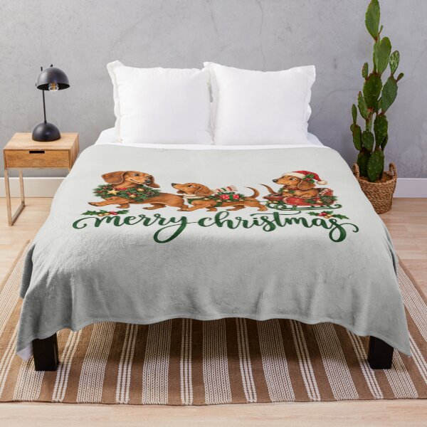 Item preview, Merry Christmas Dachshund Cute Festive Sausage Dog designed and sold by MalwasBasket.