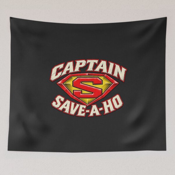 Item preview, Captain Save A Ho S Shield Logo Red Yellow Classic designed and sold by salmaousiri.
