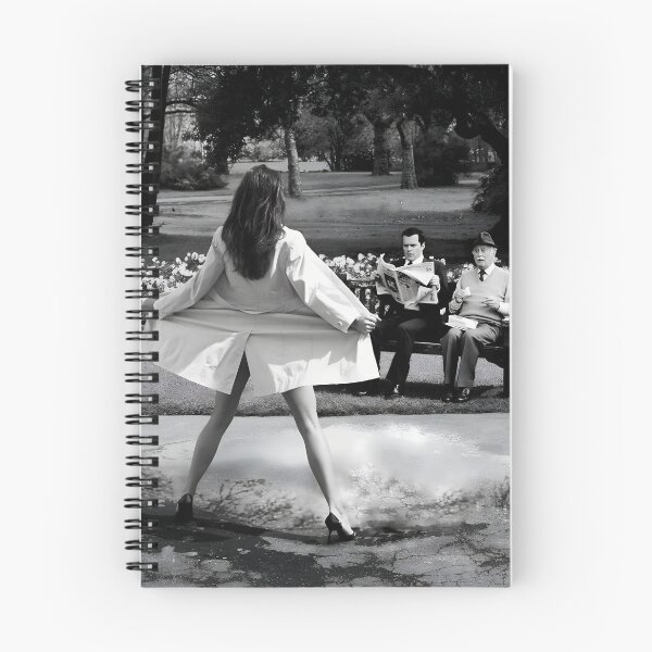 Item preview, Before OnlyFans, There Was OnlyParks funny hilarious flasher in the park vintage black and white photograph designed and sold by Astrid Arkhangelsky.
