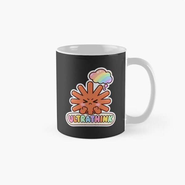 Item preview, Ultrathink Kawaii Claude Code - Cute Rainbow Claude AI Developer Sticker designed and sold by Stick Erify.