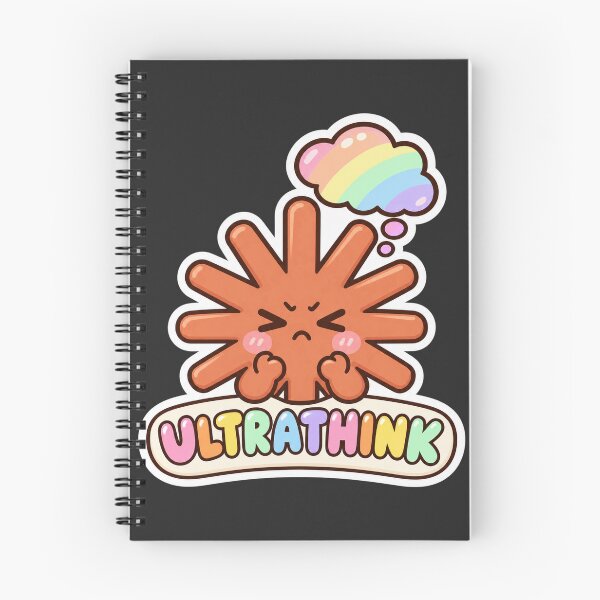 Item preview, Ultrathink Kawaii Claude Code - Cute Rainbow Claude AI Developer Sticker designed and sold by Stick Erify.