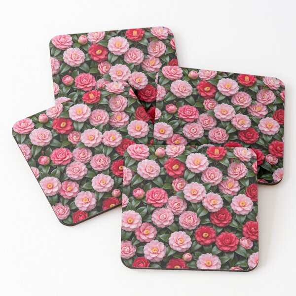 Item preview, Camellias red and pink designed and sold by Stevercortinas.