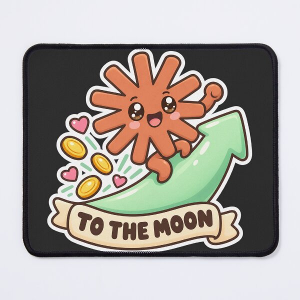Item preview, Anthropic IPO To The Moon Kawaii Claude - Cute AI Stock Sticker designed and sold by Stick Erify.