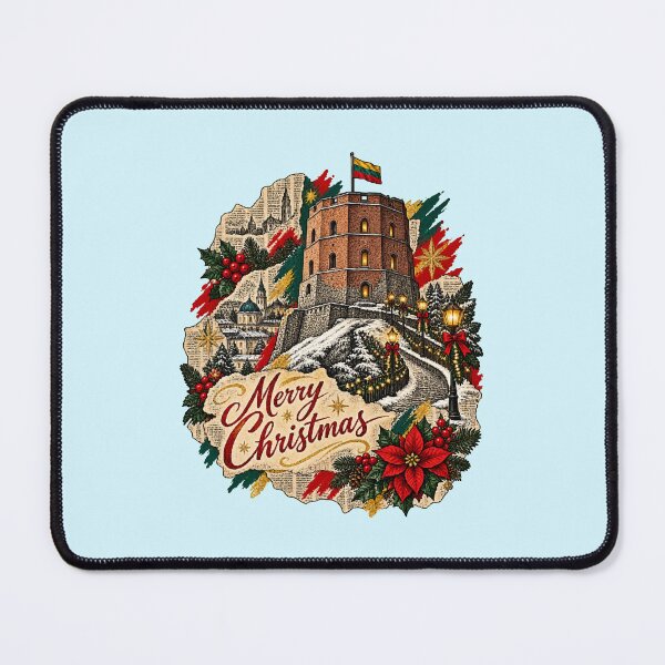 Item preview, Vilnius celebrates Christmas amidst ink, cutouts, and colors designed and sold by TaruHonu.