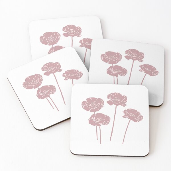 Item preview, Light Mauve Poppy Minimalist Botanical Illustration designed and sold by  CharlottePorterArt.