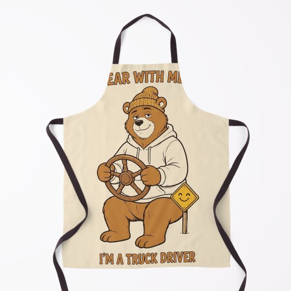 Item preview, Bear With Me I'm A Truck Driver Funny Trucker Bear Shirt — CDL Trucker Gift designed and sold by EverydayBadge.