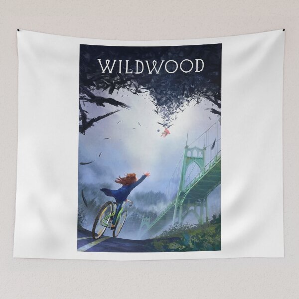 Item preview, Wildwood - Bicycle Girl and the Crow Bridge designed and sold by Foryoubroshirt.