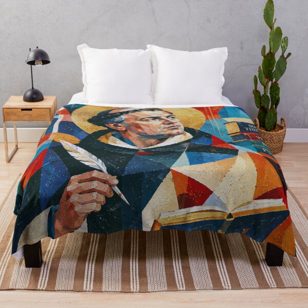 Item preview, Saint Thomas Aquinas Painting – Christian Philosophy and Faith designed and sold by GalleryKauffeld.