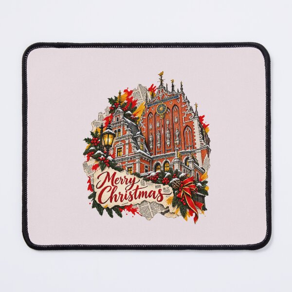 Item preview, Riga celebrates Christmas amidst ink cutouts and colors designed and sold by TaruHonu.